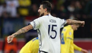 Acerbi con la maglia della Nazionale - Foto ANSA - Dotsport.it