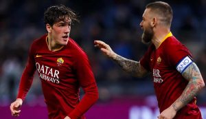 Daniele De Rossi e Nicolò Zaniolo - Foto ANSA - Dotsport.it