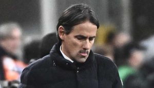 La delusione di mister Simone Inzaghi - Foto ANSA - Dotsport.it