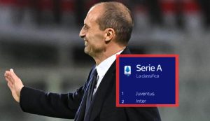 Max Allegri soddisfatto per la classifica ribaltata - Foto ANSA - Dotsport.it