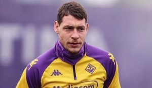 Andrea Belotti nel suo primo allenamento con la maglia della Fiorentina - Foto profilo Instagram del club - Dotsport.it