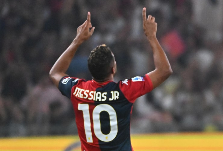 Junior Messias festeggia una rete segnata con la maglia del Genoa - Foto ANSA - Dotsport.it