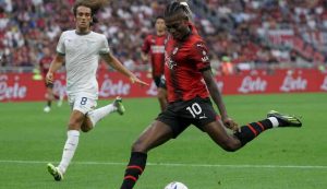 Rafa Leao con la maglia del Milan - Foto ANSA - Dotsport.it