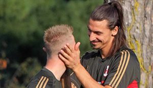 Ignazio Abate e Zlatan Ibrahimovic - Foto ANSA - Dotsport.it