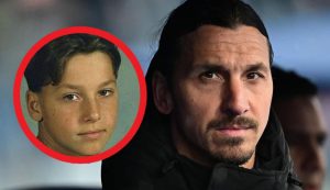 Zlatan Ibrahimovic adesso e da bambino - Foto ANSA - Dotsport.it