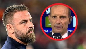 Daniele De Rossi e Max Allegri - Foto ANSA - Dotsport.it