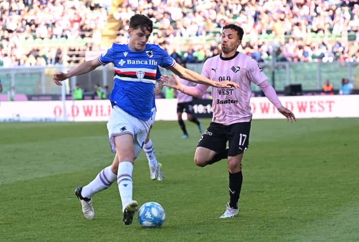 Giovanni Leoni in campo con la maglia della Sampdoria - Foto Lapresse - Dotsport.it