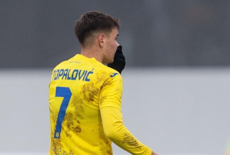 Luka Topalovic - Screen dal profilo Instagram del Domzale F.C. - Dotsport.it