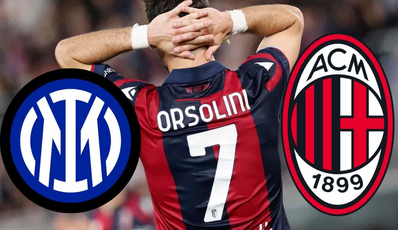 Orsolini tra Inter e Milan - Foto ANSA - Dotsport.it
