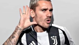 Griezmann con la maglia della Juve - Fonte X - Dotsport.it