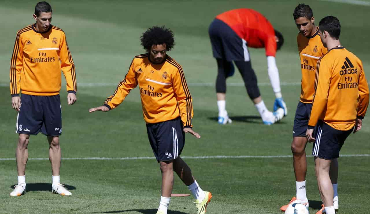 Il Real Madrid in allenamento - Foto Lapresse - Dotsport.it