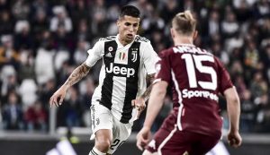 Joao Cancelo in campo con la maglia della Juve - Foto Lapresse - Dotsport.it