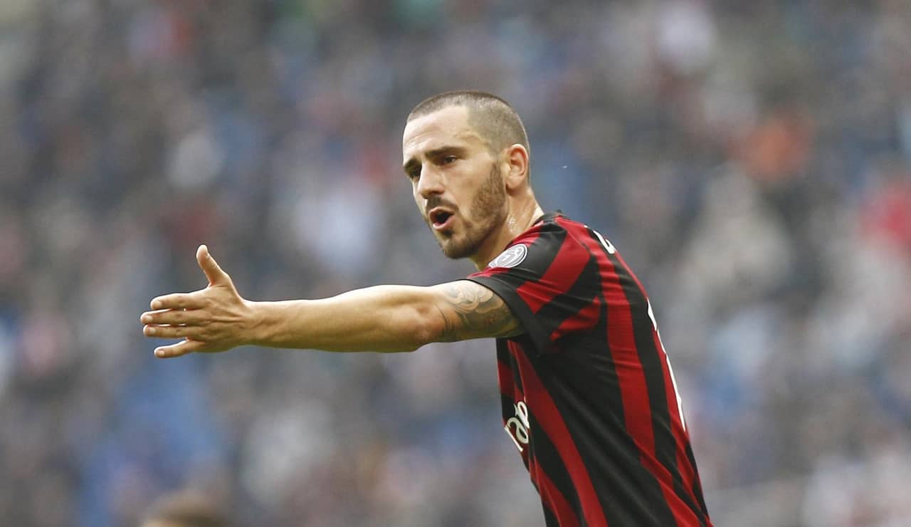 Leonardo Bonucci con la maglia del Milan - Foto Lapresse - Dotsport.it