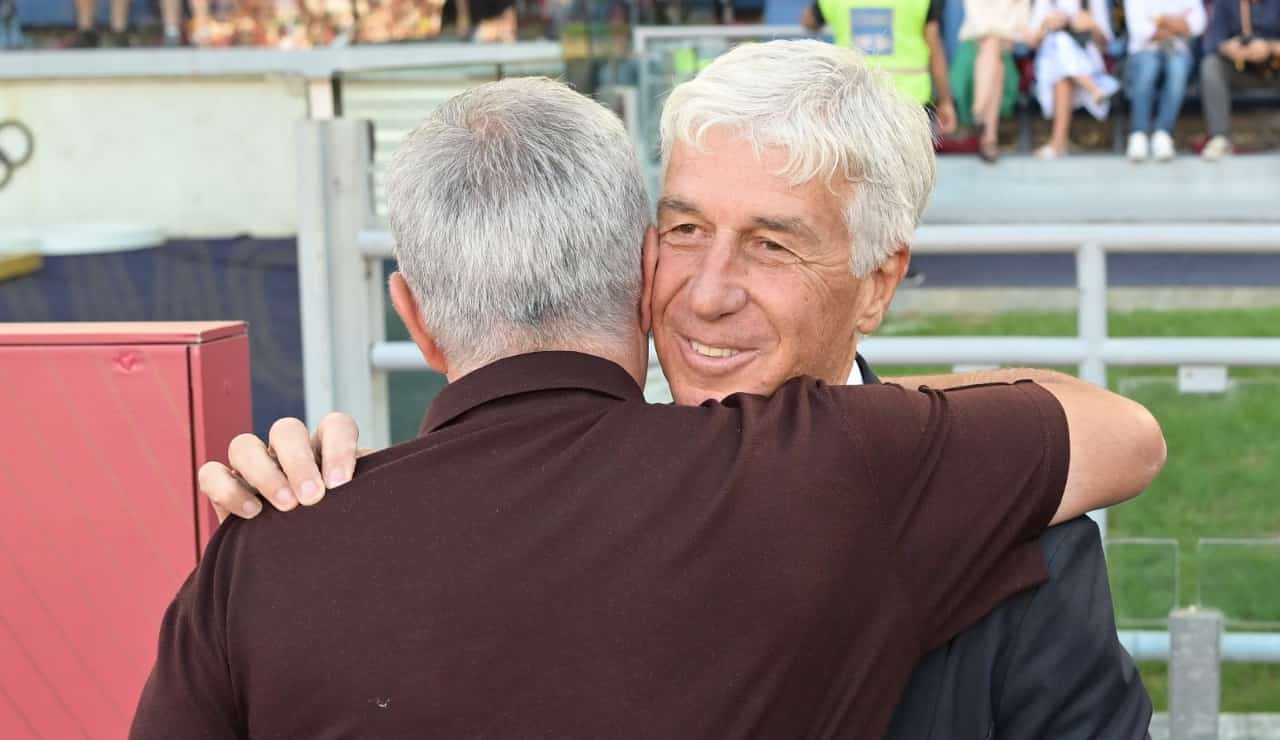 Mourinho e Gasperini - Foto Lapresse - Dotsport.it