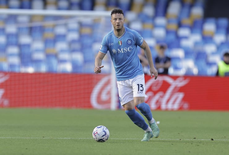 Rrahmani in campo con la maglia del Napoli - Foto Lapresse - Dotsport.it