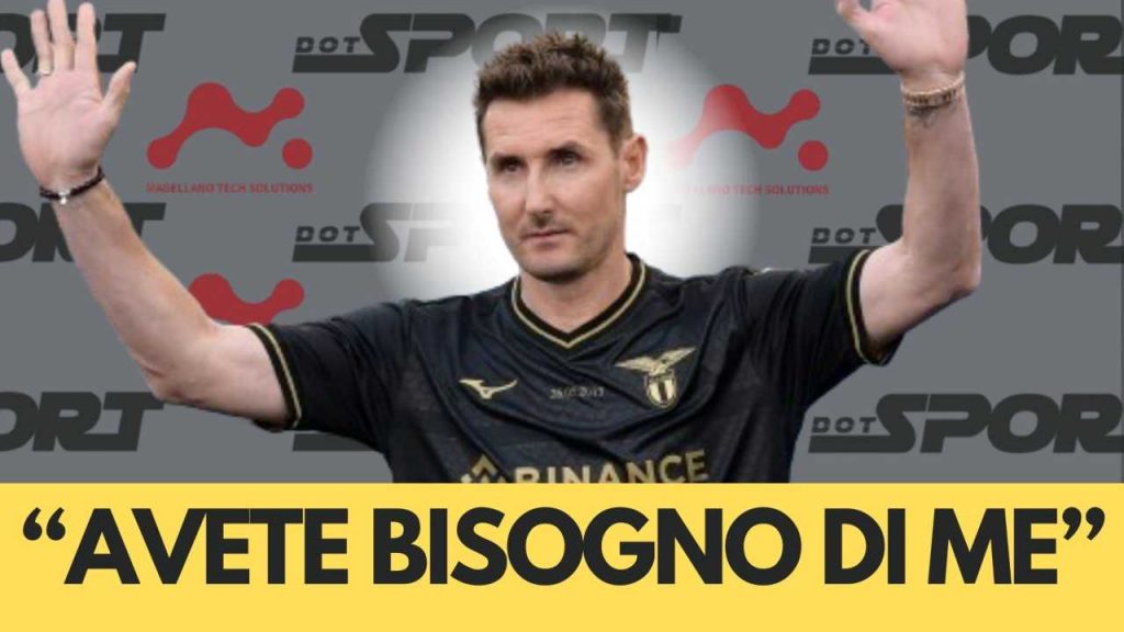 Lazio, senti Miro Klose: “Loro hanno bisogno di me e io di loro” | Intervista in ESCLUSIVA DOTSPORT