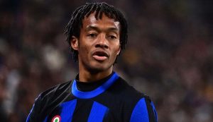 Juan Cuadrado con la maglia dell'Inter - Foto Lapresse - Dotsport.it