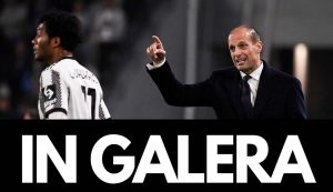 Juan Cuadrado e Max Allegri - Foto Lapresse - Dotsport.it