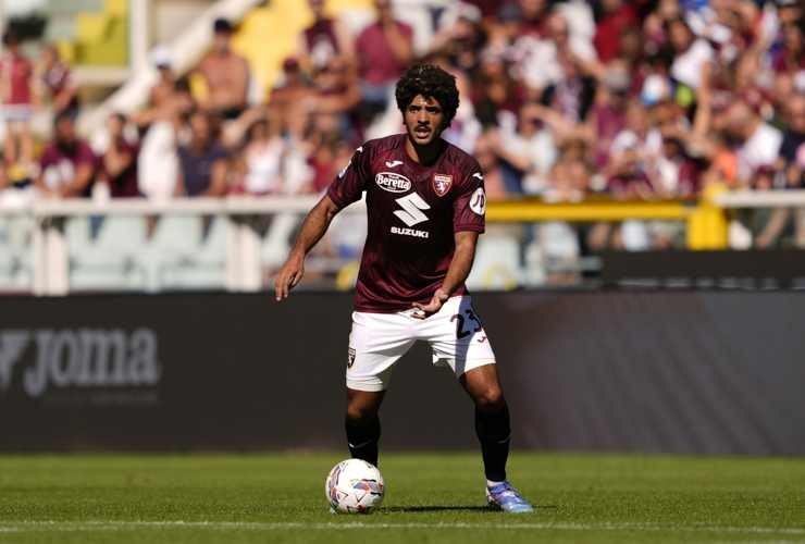 Coco in campo con la maglia del Torino - Foto Lapresse - Dotsport.it