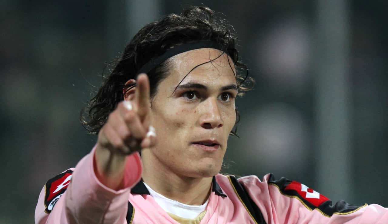 Edinson Cavani con la maglia del Palermo - Foto Lapresse - Dotsport.it