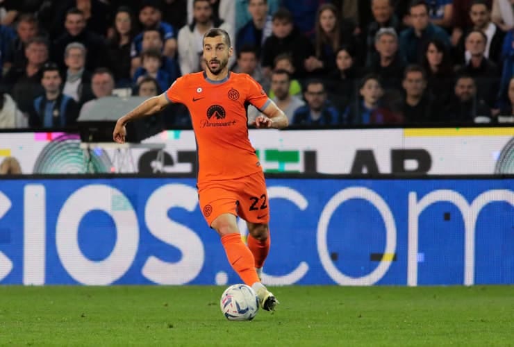 Mkhitaryan in campo con la maglia dell'Inter - Foto Lapresse - Dotsport.it