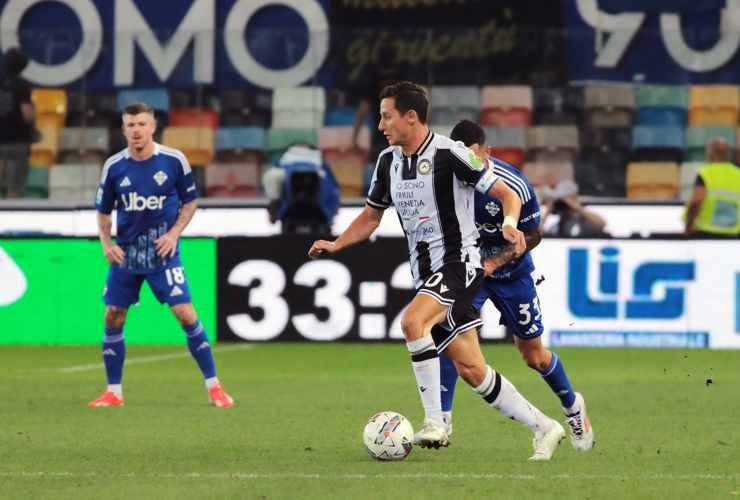 Thauvin in campo con la maglia dell'Udinese - Foto Lapresse - Dotsport.it