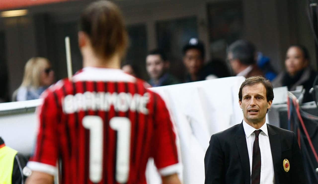 Zlatan Ibrahimovic e Max Allegri - Foto Lapresse - Dotsport.it