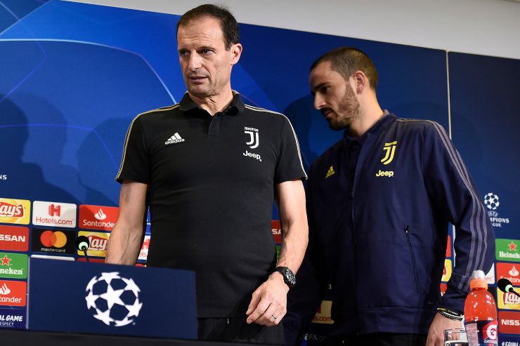 Allegri e Bonucci - LaPresse - Dotsport.it