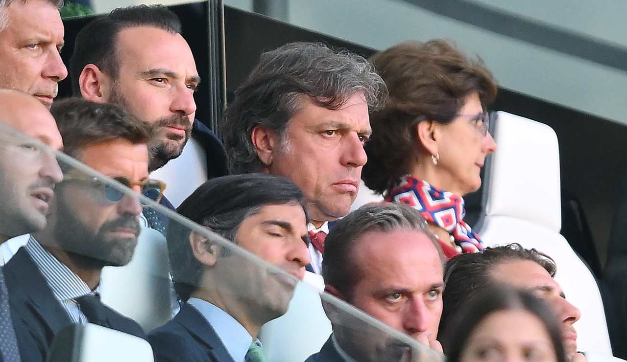 Giuntoli in tribuna