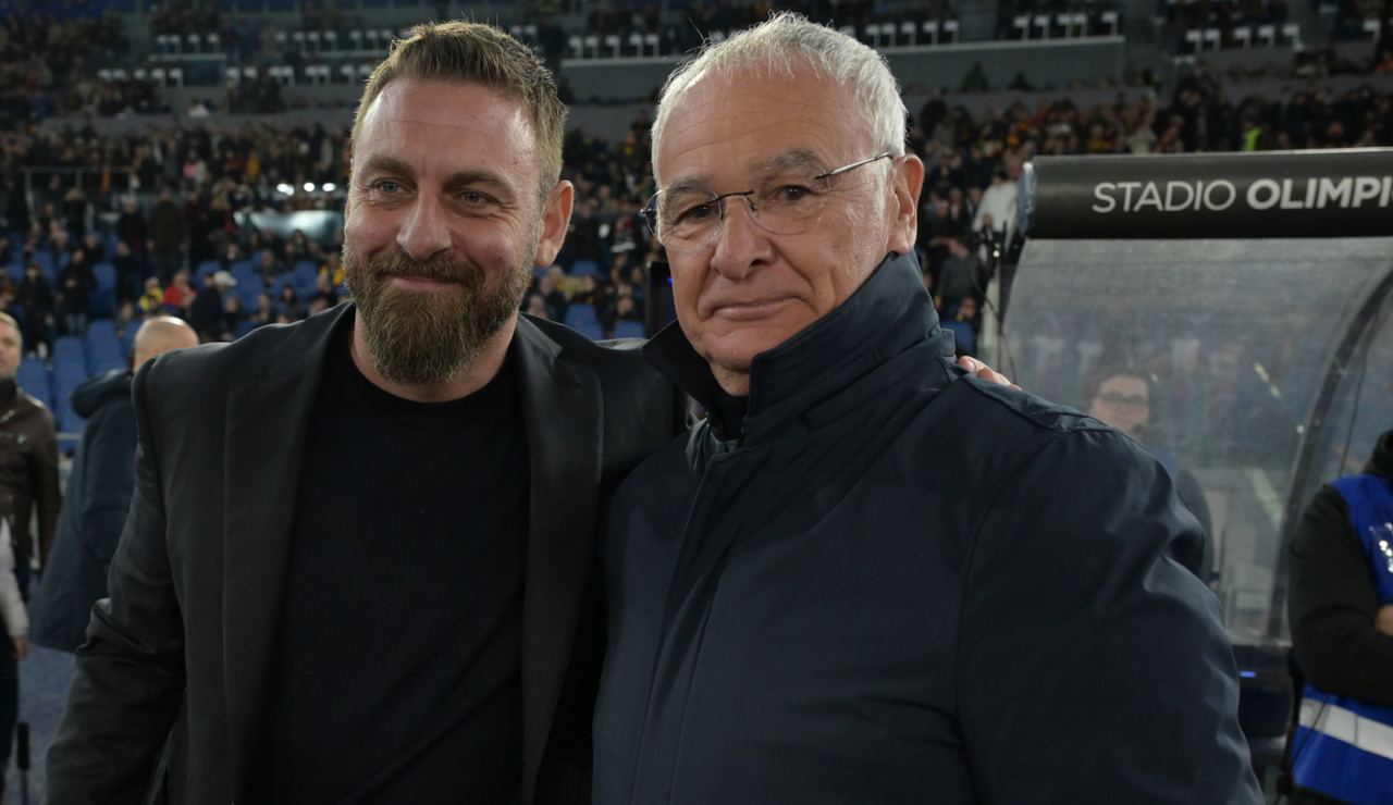 De Rossi e Ranieri - LaPresse - Dotsport.it