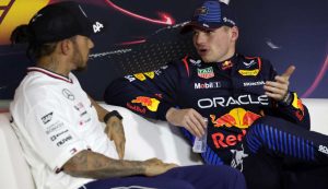 Hamilton e Verstappen - Ansa - Dotsport.it