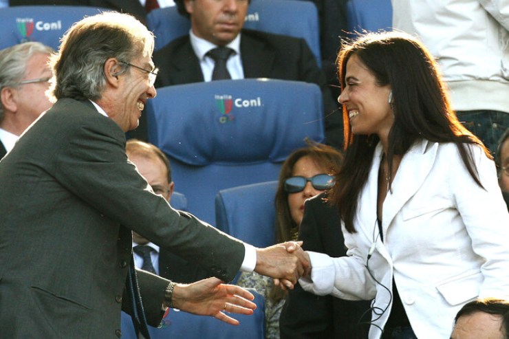 Moratti e Rosella Sensi insieme